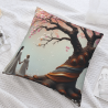 Housse de coussin en peluche Promenade Romantique - Okomall