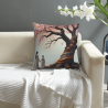 Housse de coussin en peluche Promenade Romantique - Okomall