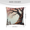 Housse de coussin en peluche Promenade Romantique - Okomall