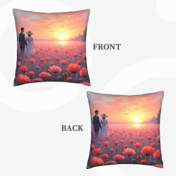 Copri Cuscino in Peluche con Motivo di Cielo Stellato - Okomall