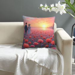 Housse de Coussin Peluche Motif Ciel Étoilé - Okomall