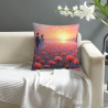 Housse de Coussin Peluche Motif Ciel Étoilé - Okomall