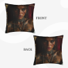 Housse de coussin en peluche Regard Envoûtant - Okomall