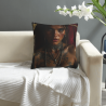 Housse de coussin en peluche Regard Envoûtant - Okomall