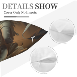 Funda de Almohada de Peluche 'Diosa del Bosque de Ensueño' - Okomall