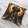 Housse de coussin en peluche à motif de katana - Okomall