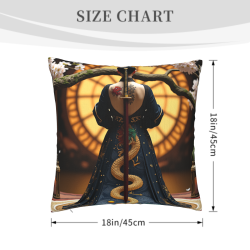 Housse de coussin en peluche à motif de katana - Okomall