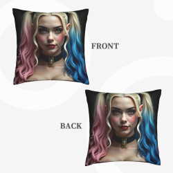 Housse de coussin en peluche à double personnalité - Okomall