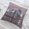 Funda de Almohada de Peluche con Diseño de Cielo Estrellado - Okomall