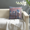 Funda de Almohada de Peluche con Diseño de Cielo Estrellado - Okomall