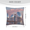 Funda de Almohada de Peluche con Diseño de Cielo Estrellado - Okomall
