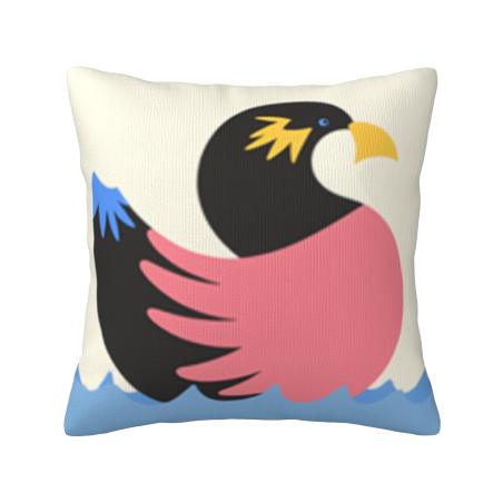 Housse de coussin en peluche à motif géométrique abstrait - Okomall