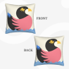 Housse de coussin en peluche à motif géométrique abstrait - Okomall