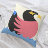 Housse de coussin en peluche à motif géométrique abstrait - Okomall