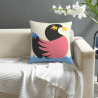 Housse de coussin en peluche à motif géométrique abstrait - Okomall