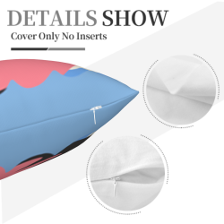Housse de coussin en peluche à motif géométrique abstrait - Okomall