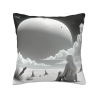 Housse de coussin en peluche Fille en contemplation - Okomall