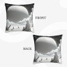 Housse de coussin en peluche Fille en contemplation - Okomall