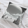 Housse de coussin en peluche Fille en contemplation - Okomall