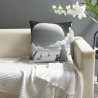 Housse de coussin en peluche Fille en contemplation - Okomall