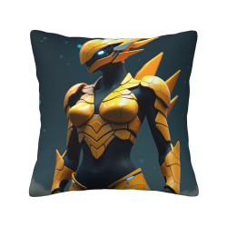Housse de coussin en peluche Future Warrior - Okomall