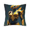 Housse de coussin en peluche Future Warrior - Okomall