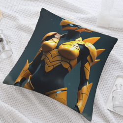 Housse de coussin en peluche Future Warrior - Okomall