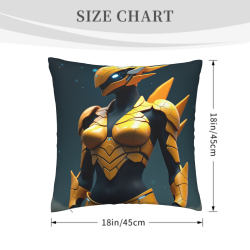 Housse de coussin en peluche Future Warrior - Okomall