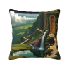 Funda de cojín de peluche paraíso forestal - Okomall