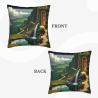 Housse de coussin en peluche Sanctuaire Forestier - Okomall