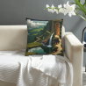 Housse de coussin en peluche Sanctuaire Forestier - Okomall
