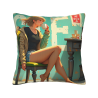 Housse de coussin en peluche style Lolita - Paresseux après-midi | Okomall
