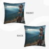 Housse de coussin en peluche style indien - Okomall