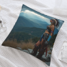 Housse de coussin en peluche style indien - Okomall