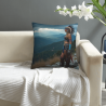 Housse de coussin en peluche style indien - Okomall