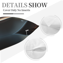 Funda de cojín de felpa con textura abstracta de líquido - Okomall