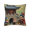 侍 クッションカバー - 18x18インチ | Okomall