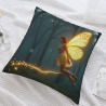 Housse de Coussin en Peluche Motif Fée Enchantée - Okomall