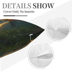 Funda de cojín de felpa con fantasía de hadas - Okomall