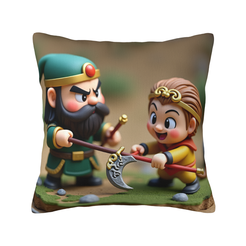 Anime Warrior Plush Pillow Cover - Okomall