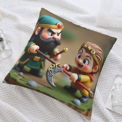 Anime Warrior Plush Pillow Cover - Okomall