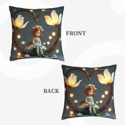 Forest Sprite Plush Pillow Cover - Okomall