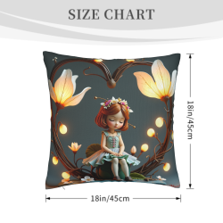 Forest Sprite Plush Pillow Cover - Okomall