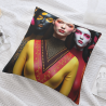 Abstract Female Portrait Plush Pillow Cover - Okomall