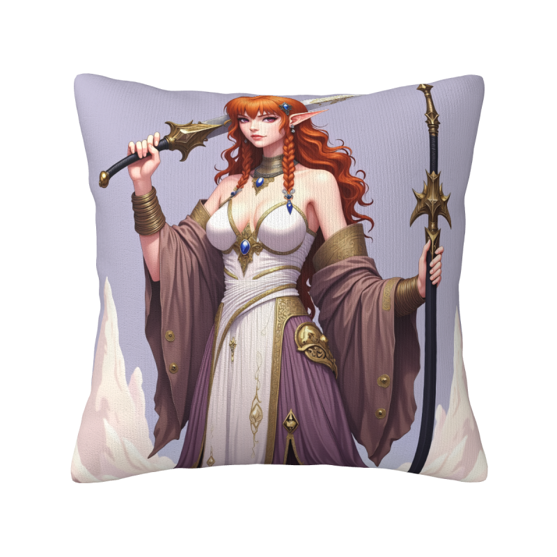 Housse de coussin de fille elfe fantastique - Okomall