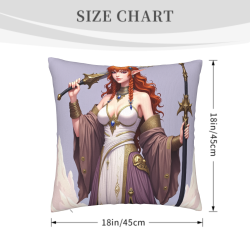 Housse de coussin de fille elfe fantastique - Okomall