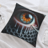 Funda de cojín de felpa con ojos terroríficos - OkOmall