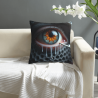 Housse de coussin en peluche avec des yeux terrifiants - OkOmall