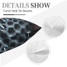 Housse de coussin en peluche avec des yeux terrifiants - OkOmall