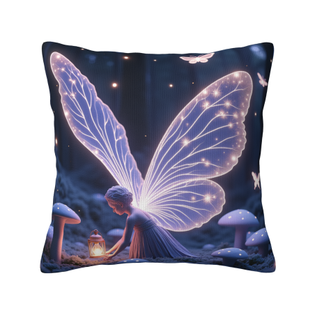 Enchanted Forest Plush Pillow Cover - 18x18 inches | OKOMALL
